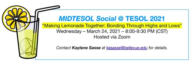 MIDTESOL Social at #TESOL2021